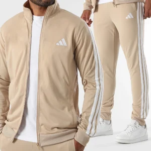 Ensemble De Survetement 3 Stripes Trefoil JX8732 Beige