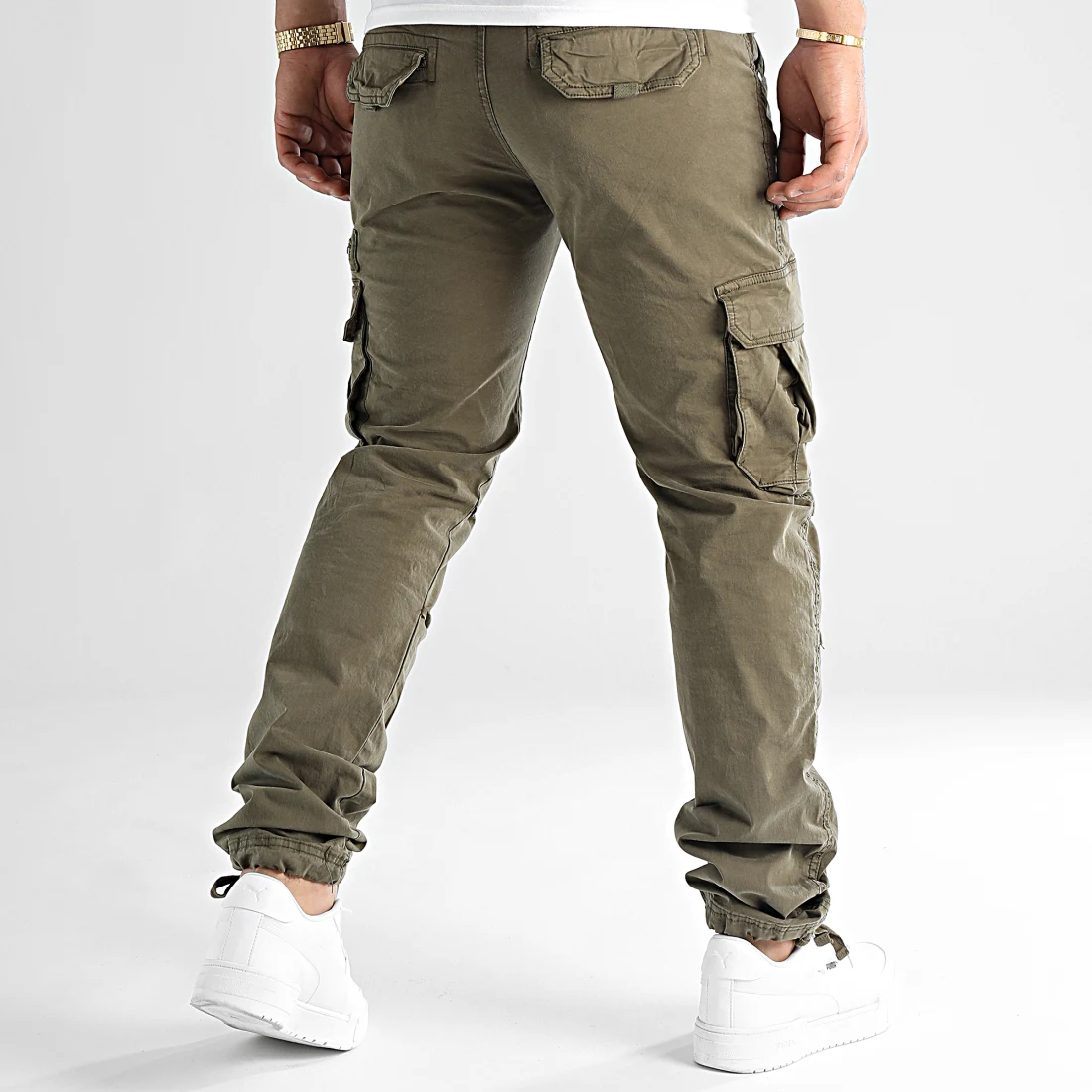 Pantalon Cargo 0171 Vert Kaki – Image 2