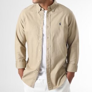Chemise Manches Longues Custom Fit Original Player Beige