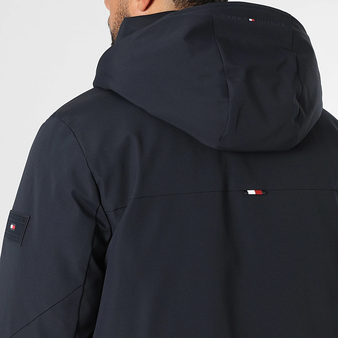 Parka Capuche Tech Hooded Padded 1362 Bleu Marine – Image 3