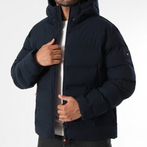 Doudoune Capuche Tech Heat Sealed 0637 Bleu Marine